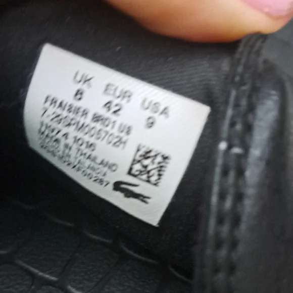 Lacoste Black Crocodile Slide Sandals - Picture 7 of 8